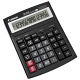 Calculator de birou CANON, WS1610T, ecran 16 digiti, alimentare solara si baterie, negru, &quot;BE0696B001AA&quot; (timbru verde 0.18 lei)