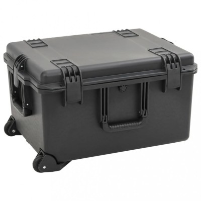 vidaXL Carcasă de transport portabilă, negru, 62,5x49,5x37 cm, PP foto