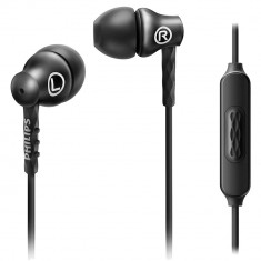 Casti Audio In Ear SHE8105BK, Microfon, Buton Control, Mufa Jack 3,5 mm, Negru foto