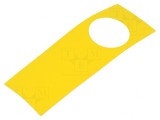 Tăbliță Descriptivă Plastic Galben 150x38mm