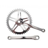 Pedalier biciclete din otel, lungime brat 170mm, 1 viteza, 46z, otel Cod:AWR01641