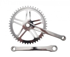 Pedalier biciclete din otel, lungime brat 170mm, 1 viteza, 46z, otel Cod:AWR01641