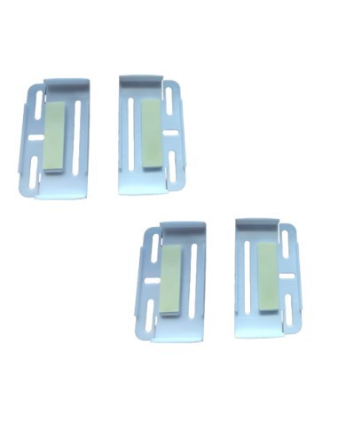 Set suport numar inmatriculare auto slim Alb 4buc