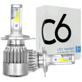 Cumpara ieftin Set 2 becuri Led soclu H4 pentru far auto cu putere 36W si 3800 Lumeni
