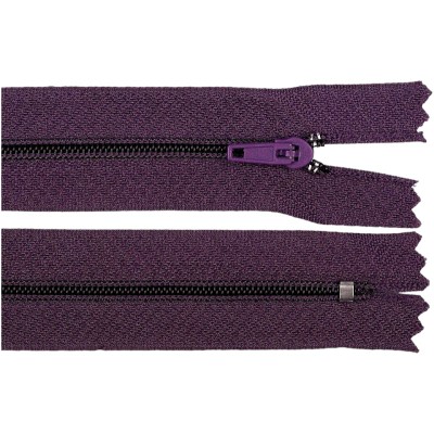 Fermoar spiralat nedetasabil Crisalida, lungime 20 cm Violet foto
