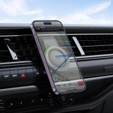 Cumpara ieftin Suport auto magnetic Hoco H59, pentru grila de ventilatie, Negru