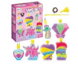 Set creativ cu nisip colorat decorativ pentru copii Sand Art FairyTale, 6 sticlute, + 5 ani