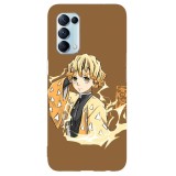 Husa compatibila cu Oppo A5 (2020) model Zenitsu agatsuma, Silicon, TPU, Viceversa, Transparent, Carcasa