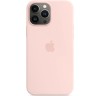 Husa spate Apple Silicone Case cu MagSafe pentru iPhone 13 Pro Max,Chalk Pink,Blister