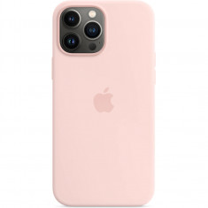 Husa spate Apple MMTL2FE/A Silicone Case cu MagSafe pentru iPhone 13 Pro Max,Chalk Pink,Blister
