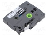 Bandă BROTHER 9mm neagră cu caractere albe