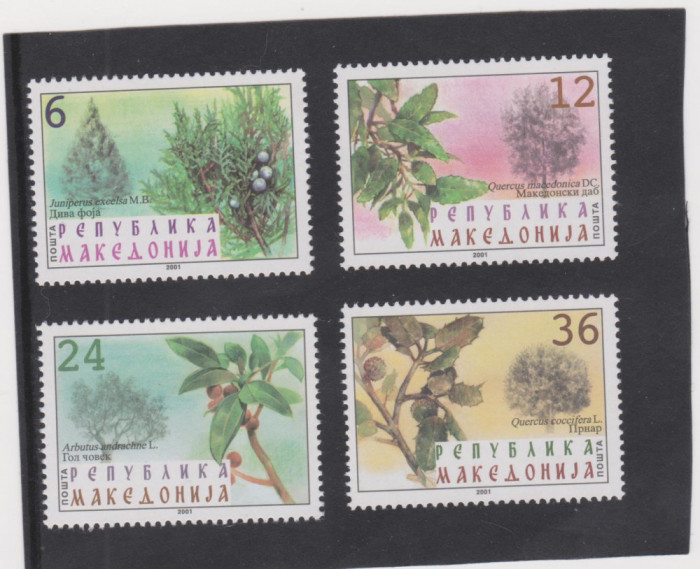 MACEDONIA 2001 COPACI Serie 4 timbre Mi.234-37 MNH**