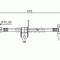 Conducta / cablu frana FORD TRANSIT caroserie (FA) (2000 - 2006) BOSCH 1 987 481 045