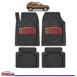 Covorașe Auto TeamCar&reg; Tip Tăviță Compatibile Dacia Duster I (2010&ndash;2017) - Red, Cauciuc