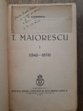 Cumpara ieftin EUGEN LOVINESCU(dedicatie/ semnatura) T.MAIORESCU, VOL 1, 1940//PRIMA EDITIE