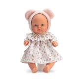 Bebelus Alex Cu Rochita Si Caciulita Cu Urechi 36cm, Asivil