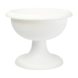 Cumpara ieftin Suport ghiveci plastic 40cm alb &ndash; Gradina