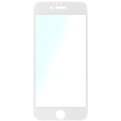 Folie sticla protectie ecran Full Face margini albe pentru Apple iPhone 6/6S foto