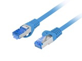 PATCHCORD CAT.6A S FTP LSZH CCA 1M BLUE FLUKE PASSED LANBERG