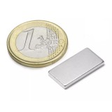 Magnet neodim bloc, 20x10x2 mm, putere 2,1 kg, N45