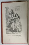 FABLES de FLORIAN , suivies de SON THEATRE , vignettes par GRANDVILLE , 1874, LEGATURA DE EPOCA , CU DEFECTE