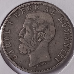 Romania , 5 lei 1883 , Carol I