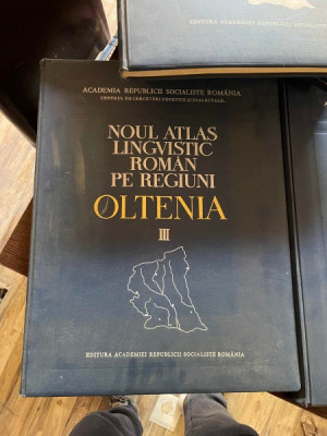 Noul Atlas lingvistic roman pe regiuni. Oltenia volumul 3, sub coord. lui Boris Cazacu foto