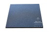 Dale din cauciuc, patrate, plane, NEGRU cu granule colorate, 60x60 cm