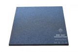 Pavele dale din cauciuc, tartan, patrate, plane, NEGRU, 1m x 1m, grosime 25 mm
