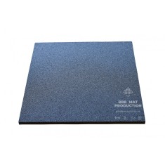 Dale din cauciuc, patrate, plane, NEGRU cu granule colorate, 60x60 cm
