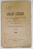 ANALIZE LITERARE I . CUVANT FESTIV de M. KOGALNICEANU , II . ZIARUL UNUI PIERDE - VARA , POEZII de GEORGE COSBUC , 1909