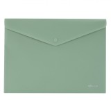 Mapă A4, Soft Touch, Capsă, Plastic, Culoare Kaki, Oem
