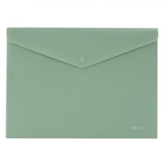 Mapă A4, Soft Touch, Capsă, Plastic, Culoare Kaki
