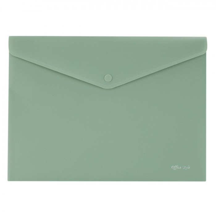 Mapă A4, Soft Touch, Capsă, Plastic, Culoare Kaki