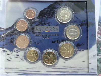 Andorra 2023 - UNC seria complet Euro , conditie perfecta - Euro Set foto