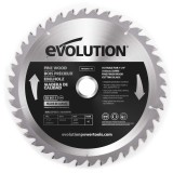 Panza circular pentru taiat lemn, pentru fierastraie circulare Evolution 185mm, &Oslash;185 x 20 mm, 40 de dinti TCT