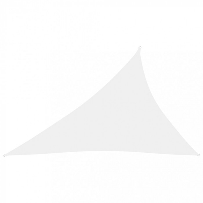 Panza parasolar, alb, 4x5x6,4 m, tesatura oxford, triunghiular GartenMobel Dekor