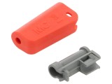 Protecție mufă roșie 36,3mm, soclu 4mm