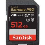 Card Memorie SDXC SanDisk Extreme Pro, 512Gb, Clasa 10 / UHS-1 U3 SDSDXXD-512G-GN4IN