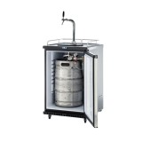 Kegerator, Frigider bere p&acirc;nă la 50 litri (bar) - inclusă coloană de distribuire elegantă și robinet de compensare
