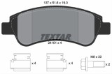 Set placute frana TEXTAR 2410101