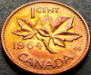 Moneda 1 CENT - CANADA, anul 1964 * cod 1762 A, America de Nord