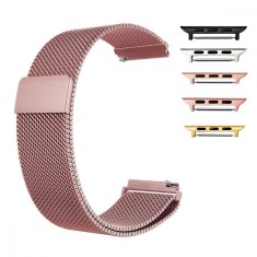 Curea Milanese Loop, compatibila Apple Watch 9|8|7|6|5|4|3|2|1 Series, 41mm|40mm|38mm, Pink Rose