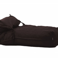 Fotoliu Pufrelax Yoga XL Dark Chocolate Gama Premium Textil umplut cu fulgi de burete memory mix