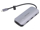 Hub USB 3.0 PnP cu 7 porturi - negru