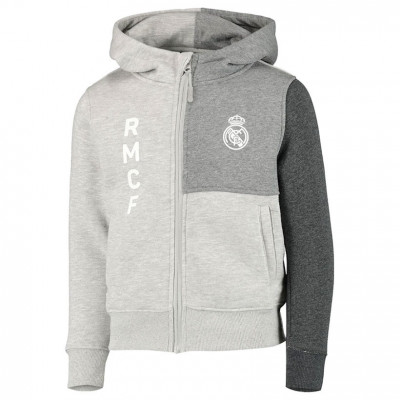 Real Madrid hanorac cu glugă pentru copii No15 Zip grey - 8 let foto