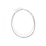 Colier ALDO argintiu, LOVECHAIN 040, din metal