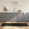 VidaXL Covor dreptunghiular, negru, 60x200 cm, bambus 376714