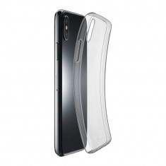 Husa Cover Cellularline Silicon slim pentru iPhone XS Max Transparent