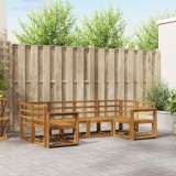 vidaXL Set de canapele de exterior 6 pcs natural Lemn Solid de Acacia 3366887